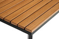 Loungeset Tokyo Svart/Grå/Teak 4 delar Sunlife